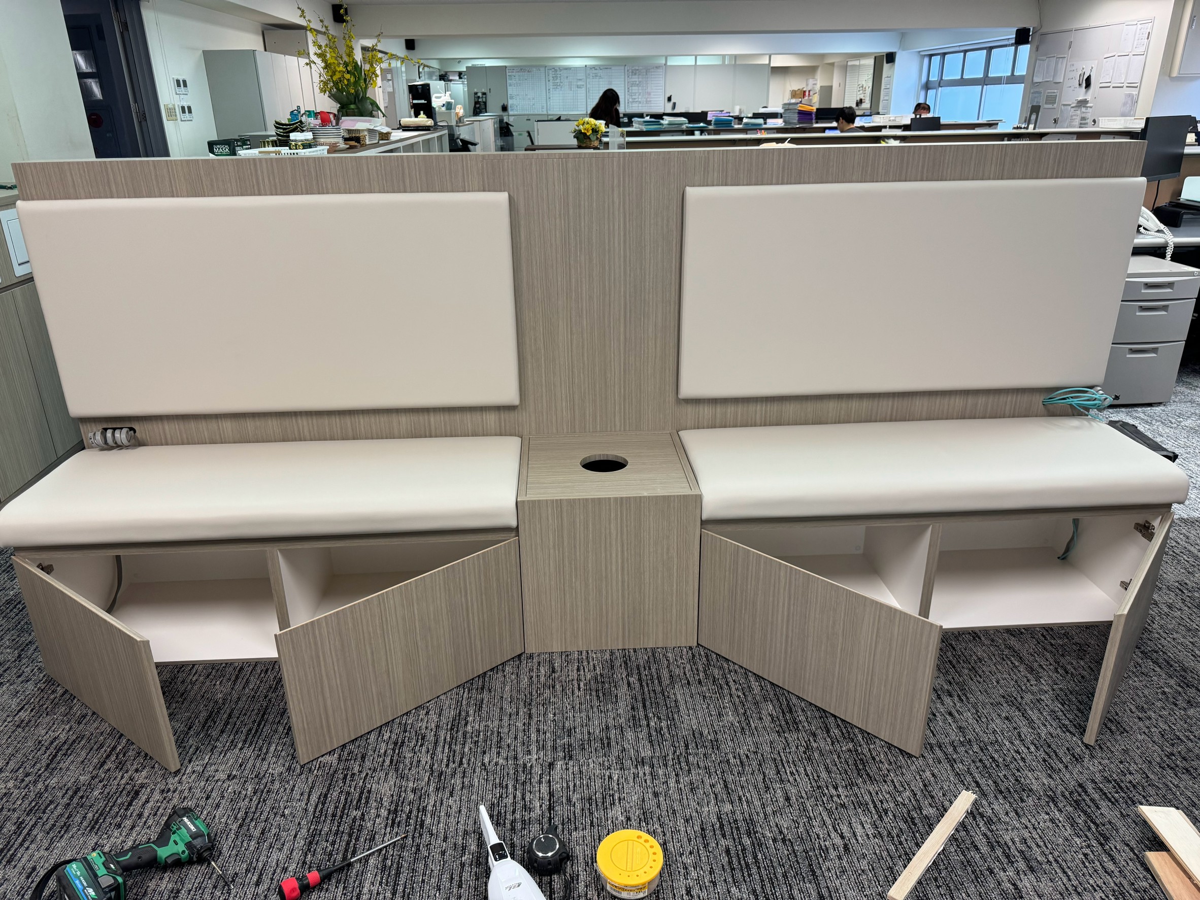 ベンチソファの収納